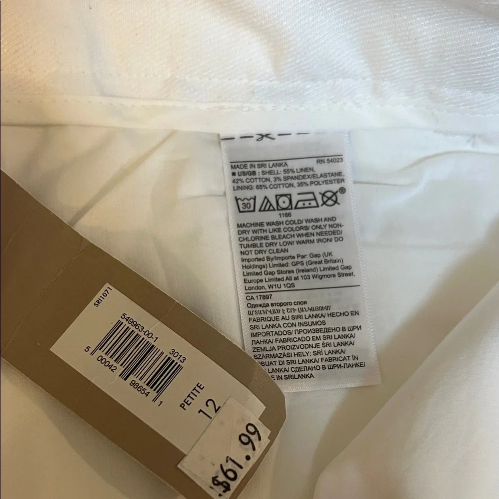 NWT banana republic Avery linen blend pant